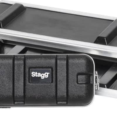 Shallow ABS case for 2-unit rack