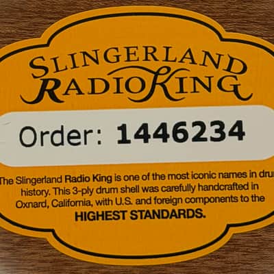 Slingerland Radio King Prototype drum set Satin Mahogany. 13/16/22/6.5 image 8