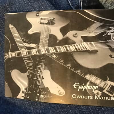 Epiphone Guitar Manual in Black & White 2003 image 1