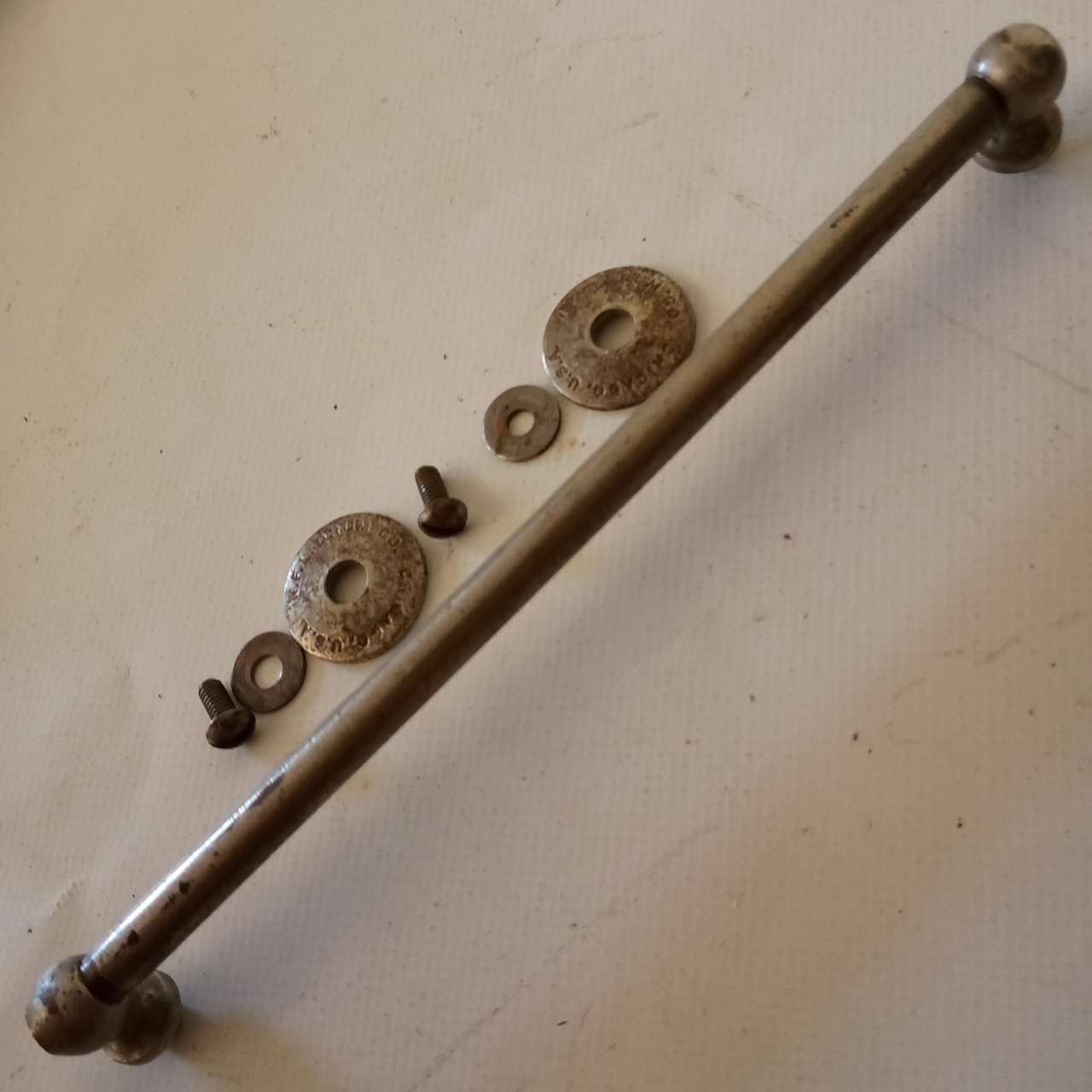 Ludwig/WFL 1x Tube Lug 6 3/4"Nickel Marching Snare/Bass/Tom Drum Chicago Vintage — main photograph