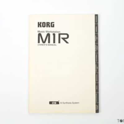 KORG M1R OWNERS MANUAL synthesizer book rack mount module   VINTAGE SYNTH DEALER