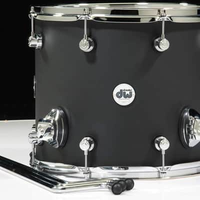 DW Drum Set Floor Tom, Satin Lacquer (DDLM1214TTBL) image 1