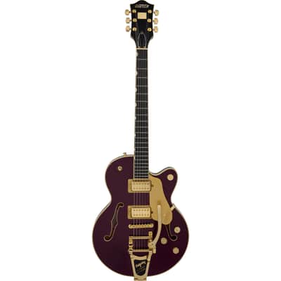 Gretsch Broadkaster Jr. LX Center Block with String-Thru Bigsby Blackberry - Semi Acoustic Guitar image 1