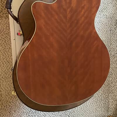 2003 Yamaha APX-5A acoustic/electric 6-string guitar in unique Sandburst finish, with OHSC image 7