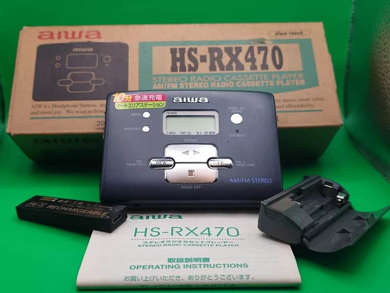 new head Speed Perfect Working Cassetteboy AIWA HS-rx470 Stereo