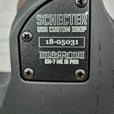 Schecter USA Signature Keith Merrow KM-7 Mk III Pro Electric Guitar Trans Black Pearl image 12