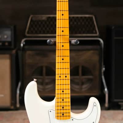 Fender Limited Edition American Vintage II '73 Stratocaster Electric Guitar, Maple Fingerboard - Olympic White with Hardshell Case image 4