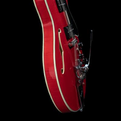 Eastman T486B-RD Thinline, Maple, Seymour Duncan Pickups, Bigsby, Red Finish - NEW image 8