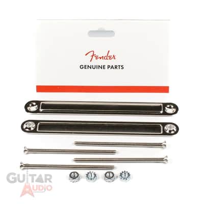 Genuine Fender Amp/Amplifier Chassis Straps Pair with Mounting Screws - Large image 1
