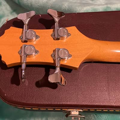 Custom finish 1982 Ibanez Roadstar II bass with original hard shell case image 10