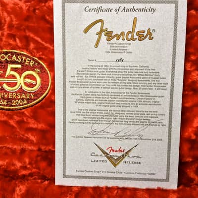 Fender Custom Shop Stratocaster 1954 50th Anniversary Masterbuilt by Dennis Galuszka image 4