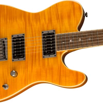 Fender Special Edition Custom Telecaster FMT HH with Laurel Fretboard 2019 - Present - Amber image 4