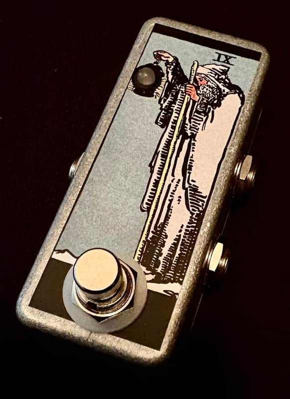 Saturnworks Reversed A/B Box Guitar Switch Pedal with LED & Hermit Graphic + Neutrik Jacks image 1