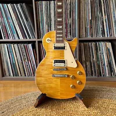 2016 Gibson Les Paul Standard USA "Slash AfD" AAA Trans Amber with Upgrades image 3