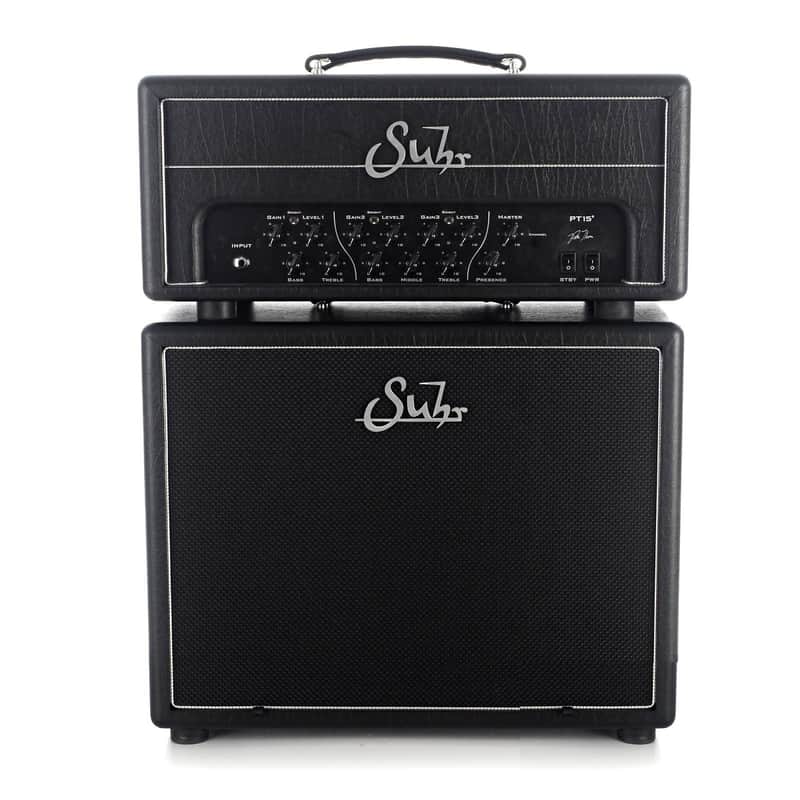 Suhr PT15 Pete Thorn Signature 3-Channel 15-Watt 1x12" Guitar Amp Half Stack image 1