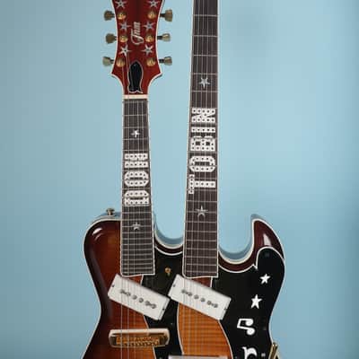 TNM BD Special Double Neck Electric Guitar with Original Case image 5