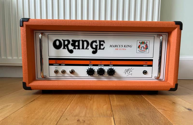 Orange MK Ultra Marcus King Signature head and PPC212V cab image 1