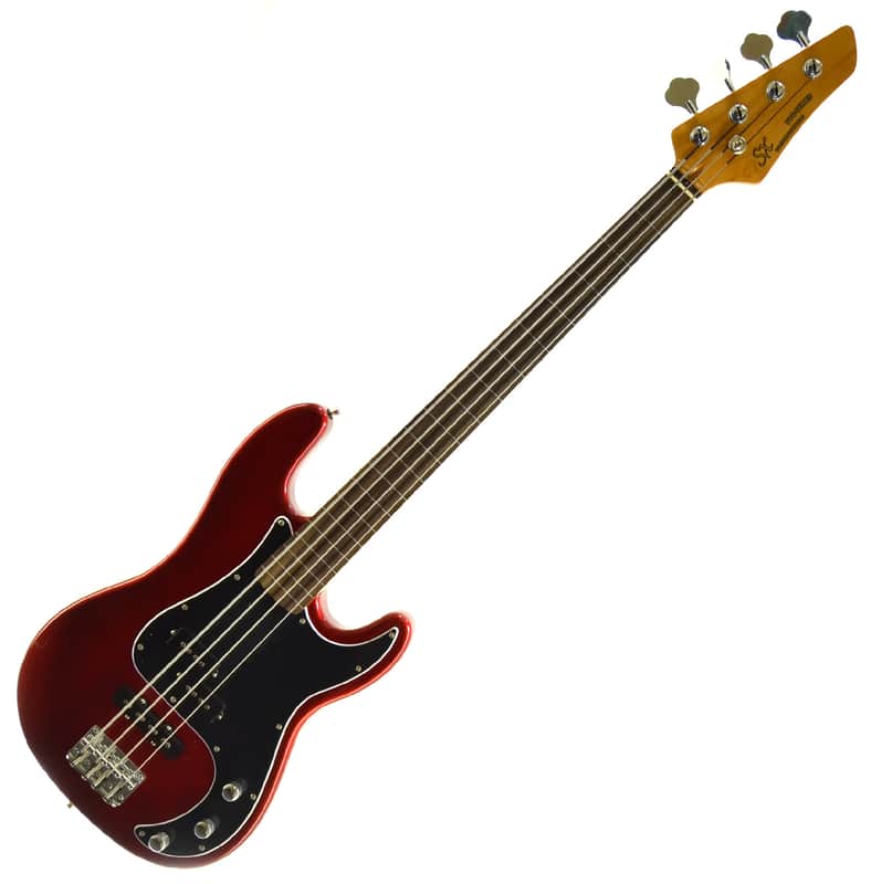 SX SPJ-62 FL Fretless Vintage Series Custom Handmade PJ Bass | Reverb