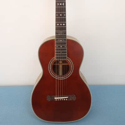 Washburn R318SKK 125th Anniversary Limited Edition Parlor Guitar 2008 Coffin Case Paper Work Very Clean #135 of 250 image 3
