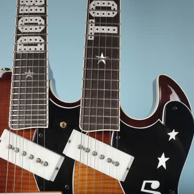 TNM BD Special Double Neck Electric Guitar with Original Case image 8