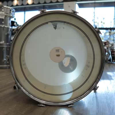 Pre-Owned Pearl 14x24" Wood-Fiberglass Bass Drum (Gold Satin Wrap) image 7
