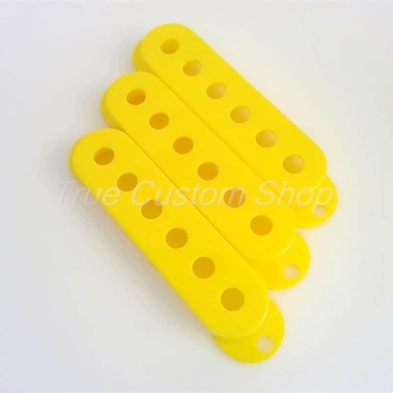 True Custom Shop® 3 Yellow Single Coil Pickup Covers for Fender Stratocaster image 1