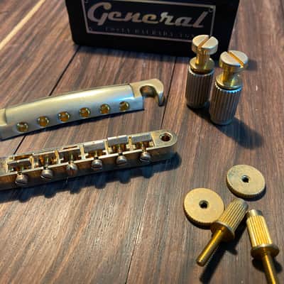 Faber  Bulk set Faber hardware for Les paul Nashville to True historic correct hardware Aged Gold co image 2