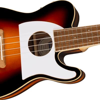 Fender Fullerton Tele Uke, Walnut Fingerboard, White Pickguard - 2-Color Sunburst image 5