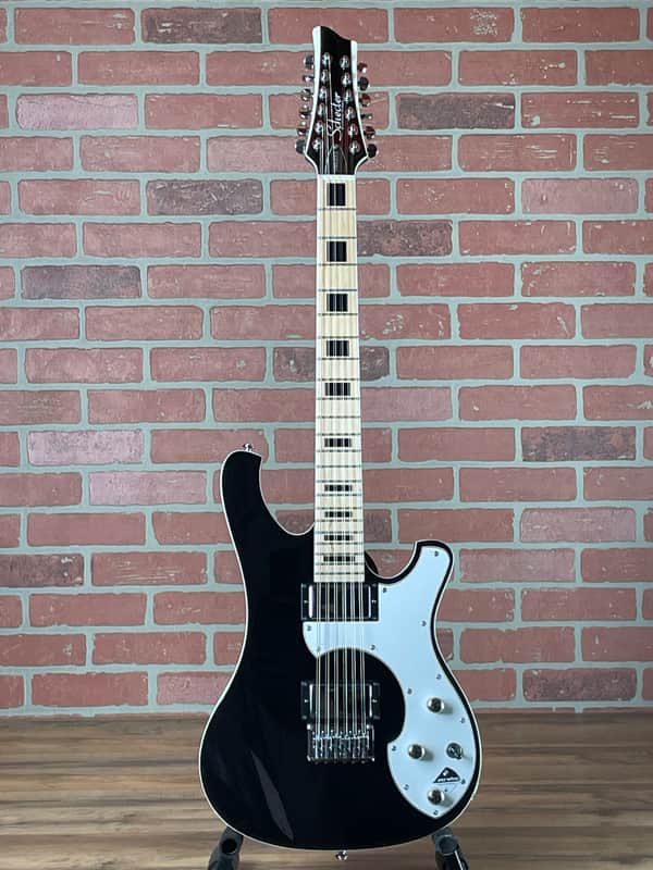 Schecter Stargazer-12-String Electric Guitar - Gloss Black (New-Old Stock) image 1