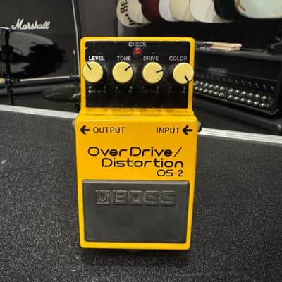 Boss OS-2 OverDrive/Distortion (Silver Label) 1990 - Present - Yellow image 1