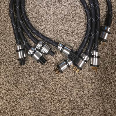 Audio Power Cords 12AWG Pure Copper 125V 15A Gold Plated Plugs (1M) 2024 - Black/sliver image 3