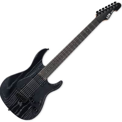 ESP LTD SN-1007HT 7 String Baritone Guitar Black Blast B-Stock image 1