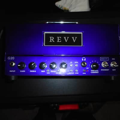 REVV G20 2-Channel 20-Watt Guitar Amp Head with Reactive Load and Virtual Cabinets 2020 - 2021 - Purple + Footswitch image 1