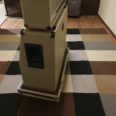 Marshall JCM25/50 "Silver Jubilee" Model 2555 2-Channel 100-Watt Guitar Amp Head and Cabinet 1987 - 1988 - Silver with Travel Cases image 6