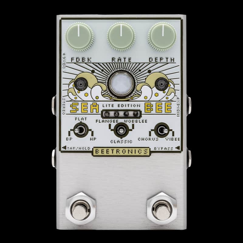 Beetronics FX Seabee Lite Chorus/Vibrato Modulation Pedal - Cream image 1