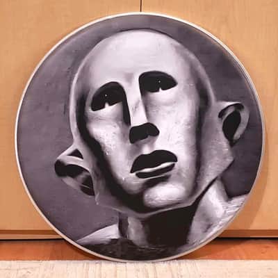 Queen, Roger Taylor, News of the World, 22" Frank the Robot Bass Drumhead image 1