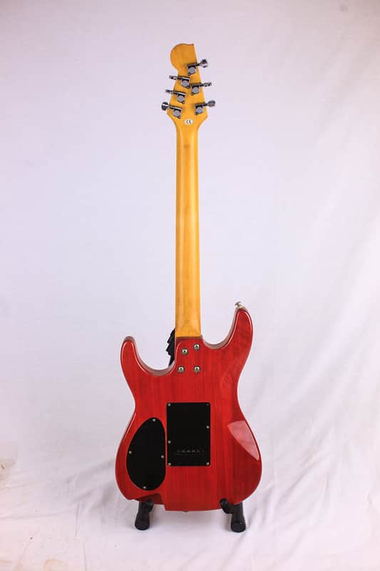 B New York Brownsville USA 101 Electric Guitar Flame Orange | Reverb