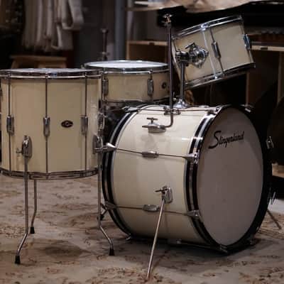 Slingerland 12/14/20/5x14" Stage Band Drum Set - 1970s Gloss White image 2