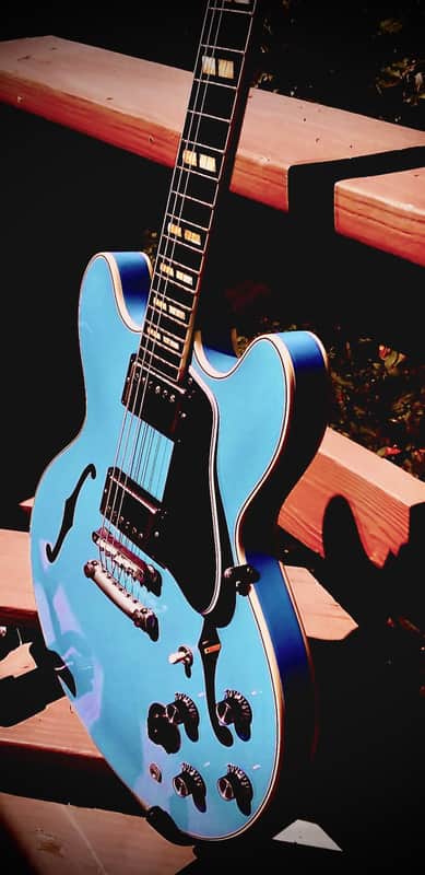 Gibson Memphis '64 ES-345 2016 - Frost Blue VOS image 1