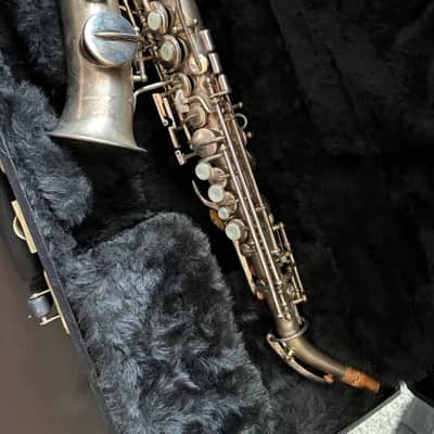 Buescher Curved True Tone Soprano Saxophone 192829 - Silver image 1