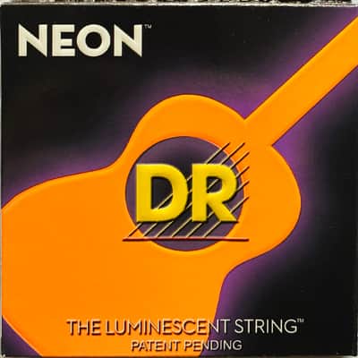 DR NOA-12 Hi-Def Neon Orange Acoustic Guitar Strings - gauges 12-54 image 1