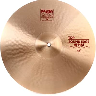 Paiste 15 inch 2002 Sound Edge Hi-hat Top Cymbal image 1