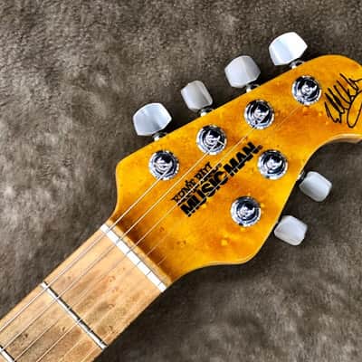Music Man Eddie Van Halen STD TG - Translucent Gold hardtail -1995- So rare!! with original H.C image 7