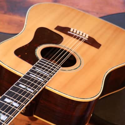 Rare Vintage Kiso Suzuki Dreadnought D55 Replica c.1972 + Pro Setup +Japan! (after the Guild style) image 12