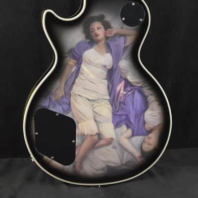 Epiphone Adam Jones Les Paul Custom Art Collection: Korin Faught’s “Sensation” Antique Silverburst image 5