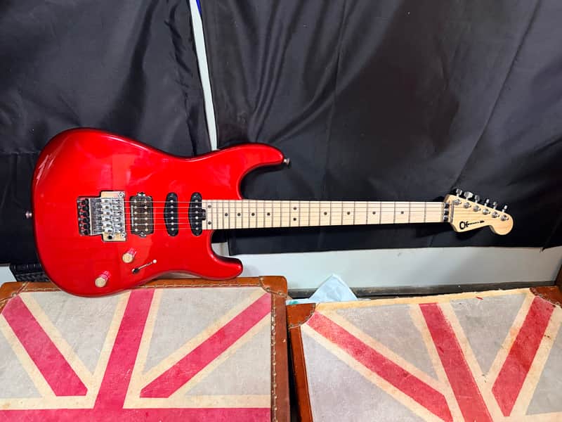 Charvel MJ San Dimas Style 1 HSS FR M Metallic Red Electric Guitar image 1