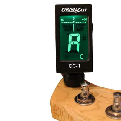 ChromaCast 2 Pack CC-1 Professional Clip-On Tuner for All Instruments (multi-key modes) - with Guitar, Ukulele, Violin, Bass & Chromatic Tuning Modes (also for Mandolin and Banjo) image 2