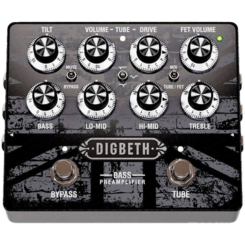 Laney Digbeth Series Bass Pre-Amp Effects Pedal Regular Black image 1