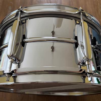 Tama Rockstar 14" x 6.5" Steel Snare Drum RS165 Evans Free Shipping image 5