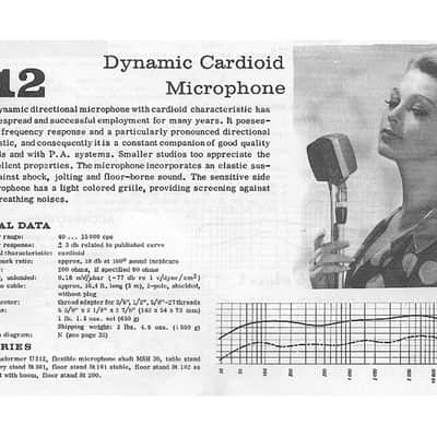 AKG D12 Vintage Microphone. Rare Early Version. Late 1950s image 12